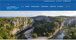 Desktop Screenshot of location-canoe-ardeche-chassezac.com